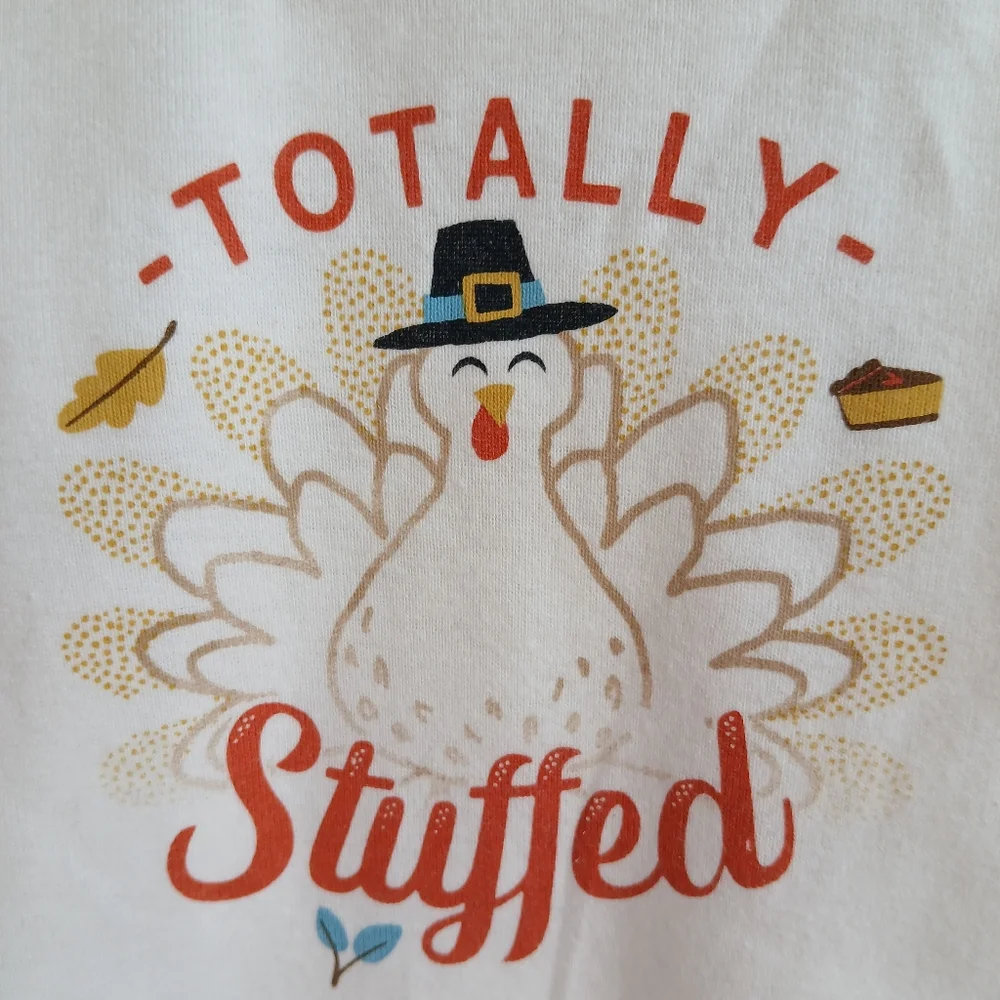 CARTERS ONESIE Totally Stuffed Thanksgiving BABY BODYSUIT 9 MONTHS